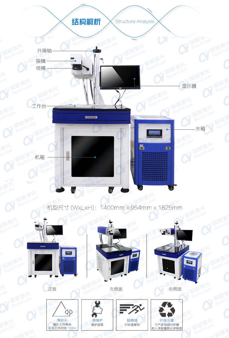 5W紫外激光打標(biāo)機(jī)結(jié)構(gòu)解析