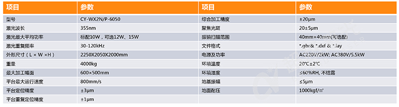 FPC外型雙工位激光切割機參數(shù)